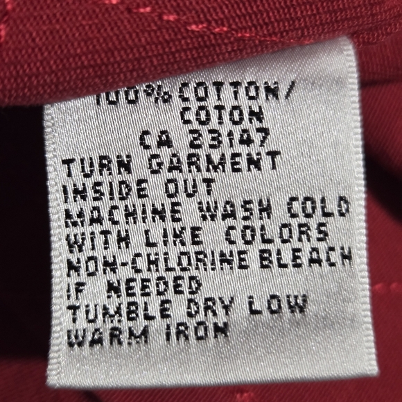 Talbots Vest Womens Large Red Sleeveless Denim Snap Up Collared Pocket EUC - Picture 6 of 6